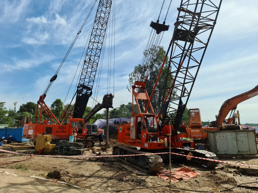 Hiện trường giải cứu cháu Thái Lý Hạo Nam. Ảnh: Thành Nhơn