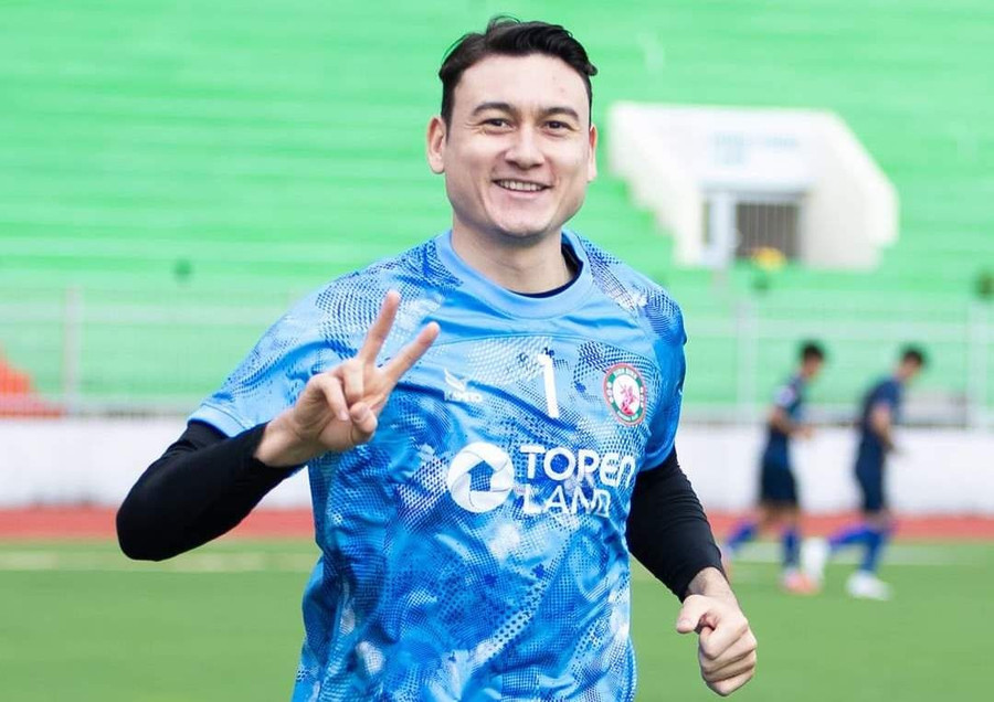 Đặng Văn Lâm được bầu làm đội trưởng CLB Bình Định. Ảnh: Bình Định FC