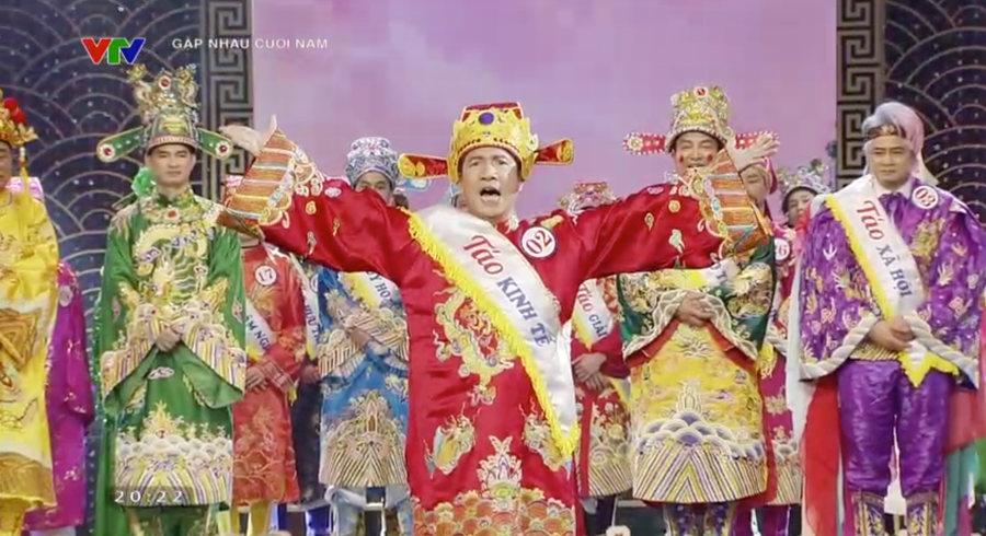 Chương trình “Gặp nhau cuối năm - Táo Quân 2023“. Ảnh cắt từ clip Chương trình “Gặp nhau cuối năm - Táo Quân 2023“. Ảnh cắt từ clip