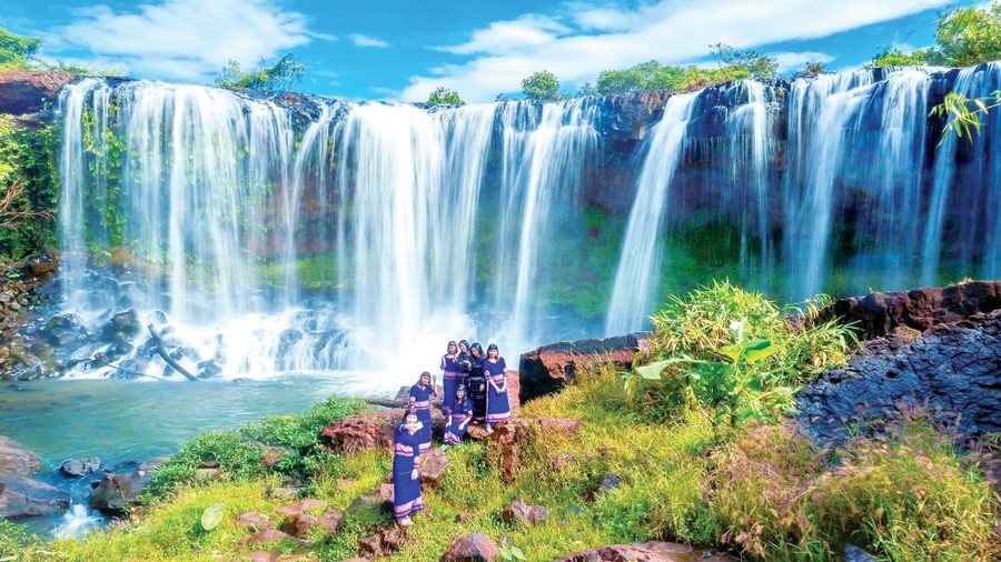 Thác Mơ là một trong những thắng cảnh của huyện Ia Grai. Ảnh: Kim Liên Thác Mơ là một trong những thắng cảnh của huyện Ia Grai. Ảnh: Kim Liên