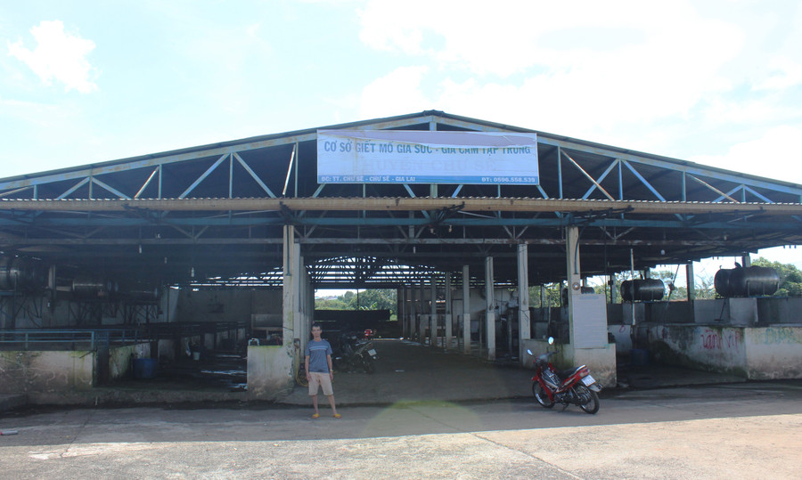 Cơ sở giết mổ gia súc tập trung huyện Chư Sê. Ảnh: N.D Cơ sở giết mổ gia súc tập trung huyện Chư Sê. Ảnh: N.D