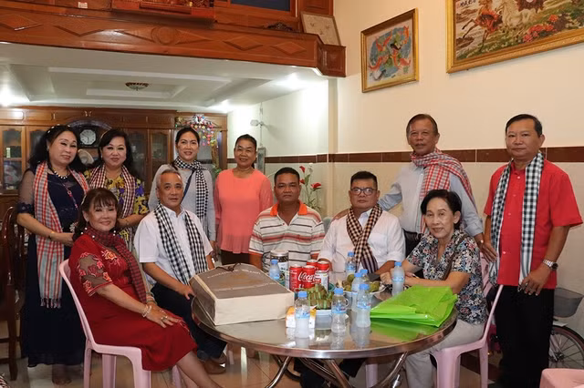 Đoàn đại biểu gia đình VN giao lưu với gia đình của sinh viên Campuchia đang học tập tại TP.HCM hồi giữa tháng 6.2024