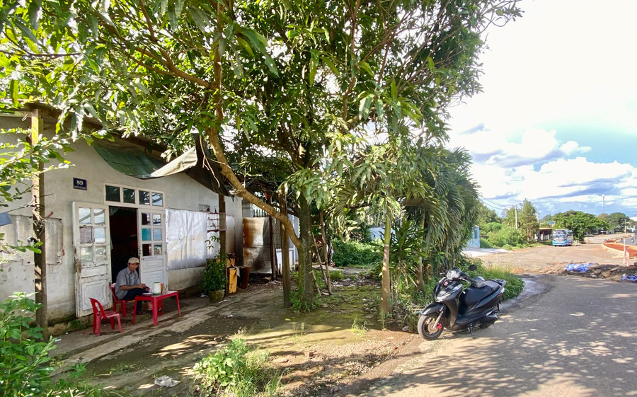 Căn nhà số 89 Nguyễn Chí Thanh chưa thể giải tỏa để thi công Dự án đường Nguyễn Chí Thanh (đoạn từ đường Trường Chinh đến đường Lê Duẩn, TP. Pleiku). Ảnh: H.D