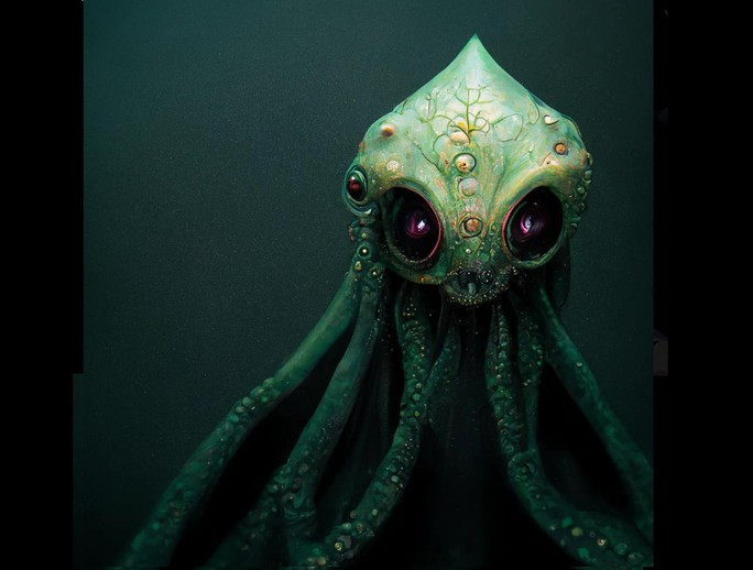 Ảnh mô tả &quot;con lai của sinh vật ngoài hành tinh&quot; cổ đại trong giả tưởng. Ảnh đồ họa: REDDIT