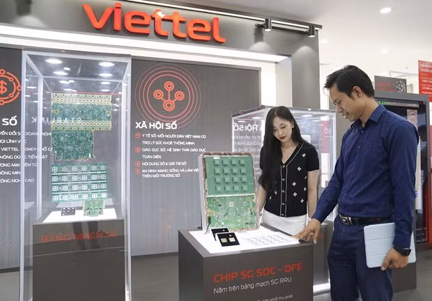 Những thiết bị 5G do Viettel sản xuất ứng dụng các công nghệ mới nhất, đạt các tiêu chuẩn của thế giới. Ảnh: Viettel Những thiết bị 5G do Viettel sản xuất ứng dụng các công nghệ mới nhất, đạt các tiêu chuẩn của thế giới. Ảnh: Viettel