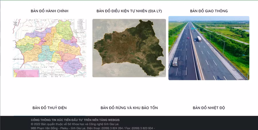 Các thông tin liên quan đến công tác xúc tiến đầu tư đều được thể hiện cụ thể trên hệ thống cơ sở dữ liệu webGIS. Ảnh: Hà Duy