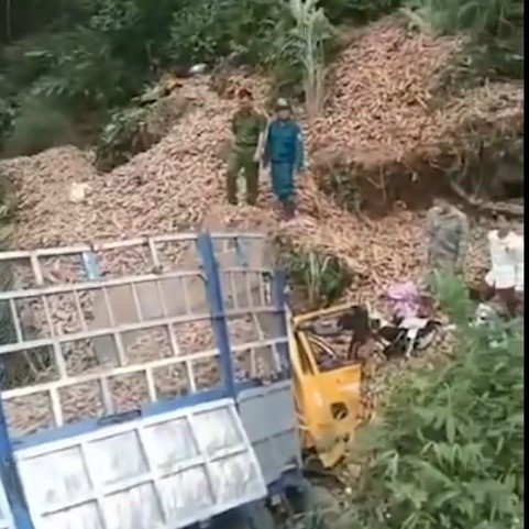 Hiện trường vụ tai nạn. Ảnh: K. Sơn