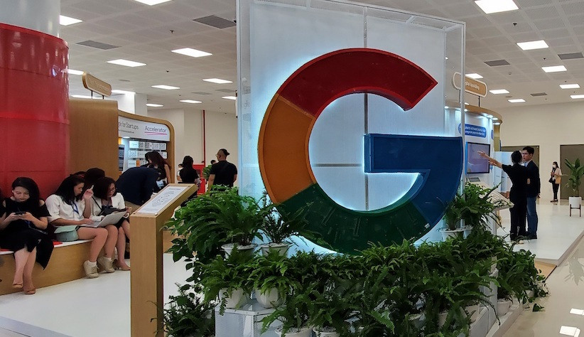 Khu vực trải nghiệm của Google tại Triển lãm