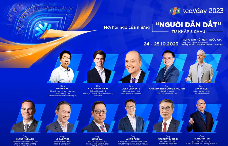 FPT Techday 24-25/10 quy tụ các chuyên gia, nhà lãnh đạo doanh nghiệp trên toàn cầu