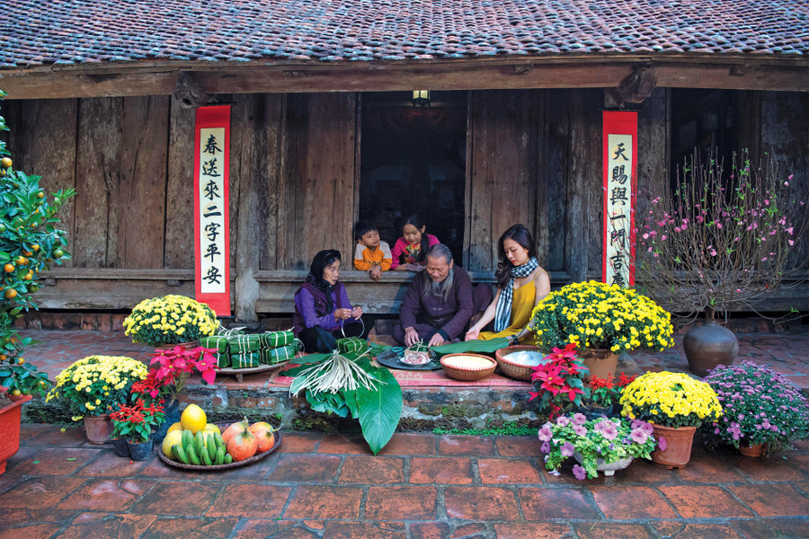 Nét đẹp Tết quê. Ảnh: Thạch Minh Lễ