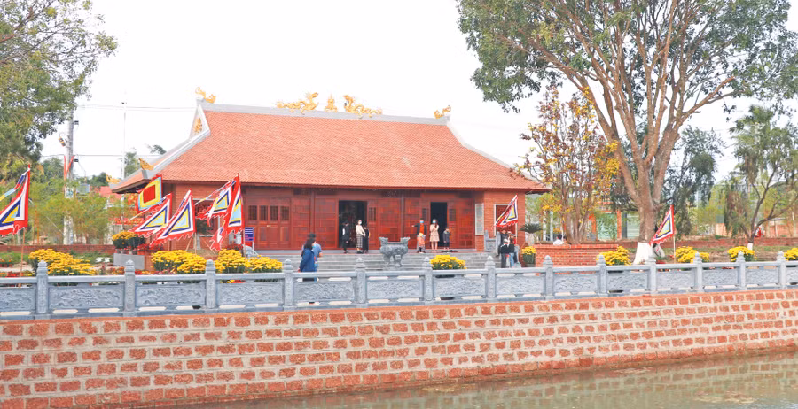 Điện thờ Tây Sơn Tam kiệt (Khu di tích Tây Sơn Thượng đạo) được đầu tư xây dựng khang trang, bề thế. Ảnh: Ngọc Minh