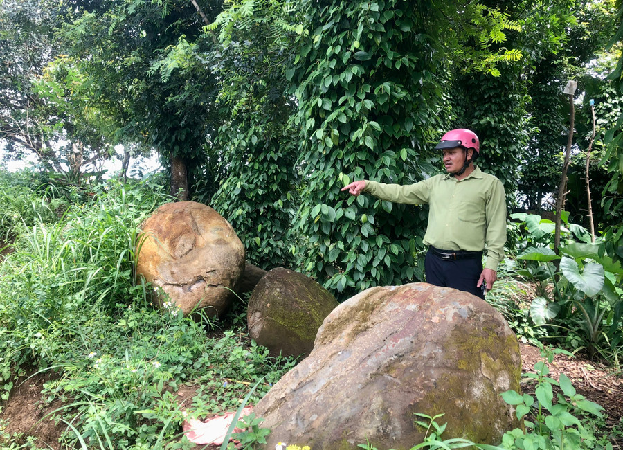 Theo Phó Chủ tịch UBND xã Ia Hrung Ksor Hiếu, người dân trên địa bàn đã chấp hành theo đúng cam kết, để lại đá sau khi cải tạo ruộng vườn. Ảnh: L.N Theo Phó Chủ tịch UBND xã Ia Hrung Ksor Hiếu, người dân trên địa bàn đã chấp hành theo đúng cam kết, để lại đá sau khi cải tạo ruộng vườn. Ảnh: L.N