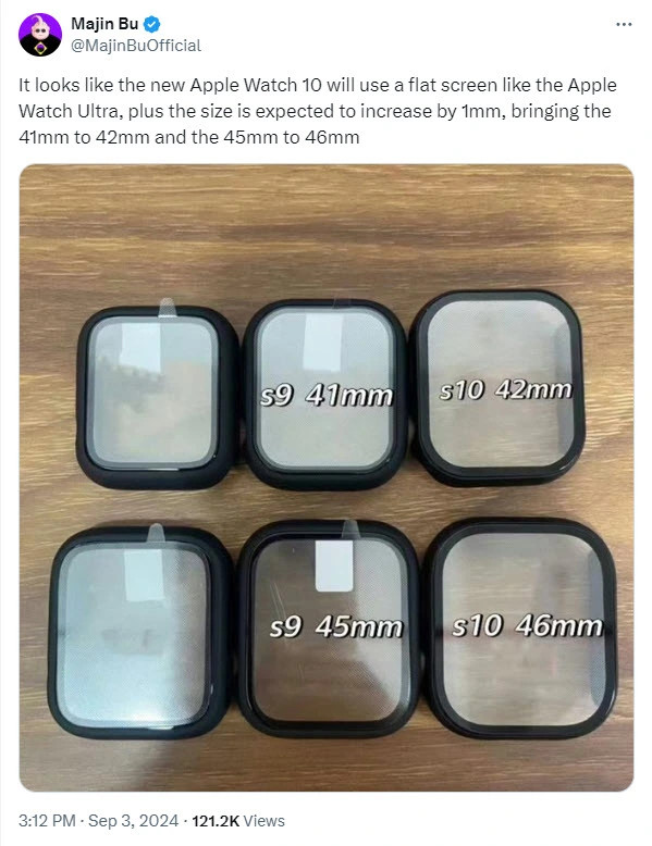 Rò rỉ mới nhất về thông số màn hình của Apple Watch Series X Rò rỉ mới nhất về thông số màn hình của Apple Watch Series X