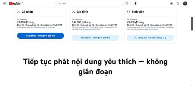 Các lựa chọn sử dụng YouTube Premium giá rẻ mà người dùng có thể tham khảo Các lựa chọn sử dụng YouTube Premium giá rẻ mà người dùng có thể tham khảo