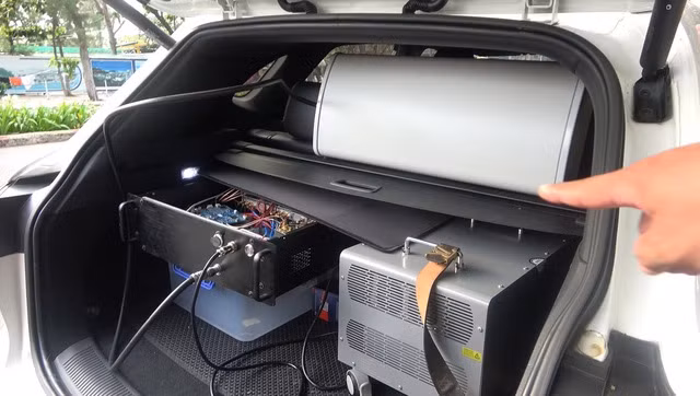 Thiết bị được phát hiện trên xe của Z.Z. tại TP Vũng Tàu