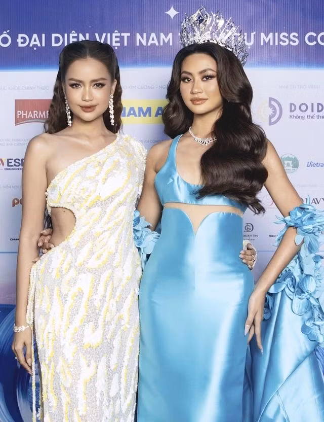 Hoa hậu Ngọc Châu đồng hành cùng Xuân Hạnh trong hành trình "chinh chiến" tại Miss Cosmo 2024