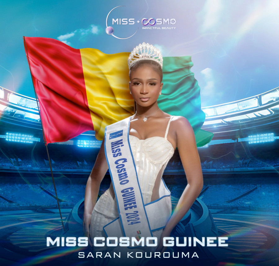 Saran Kourouma - Miss Cosmo Guinee, là một trong những thí sinh nhận được sự chú ý tại cuộc đua vương miện sắp tới. Dù mới 21 tuổi, người đẹp này đã có 9 năm tham gia các cuộc thi sắc đẹp lớn nhỏ. Cuối năm ngoái, cô đăng quang Miss Guinee - một trong những danh hiệu hoa hậu danh giá nhất tại quê nhà Saran Kourouma - Miss Cosmo Guinee, là một trong những thí sinh nhận được sự chú ý tại cuộc đua vương miện sắp tới. Dù mới 21 tuổi, người đẹp này đã có 9 năm tham gia các cuộc thi sắc đẹp lớn nhỏ. Cuối năm ngoái, cô đăng quang Miss Guinee - một trong những danh hiệu hoa hậu danh giá nhất tại quê nhà