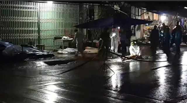 Hiện trường vụ tai nạn khiến 2 người tử vong. Ảnh: T. Bảo Hiện trường vụ tai nạn khiến 2 người tử vong. Ảnh: T. Bảo