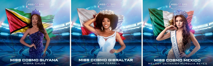 Misha Caleb (24 tuổi, đến từ Guyana) từng vào top 6 Miss Universe Guyana 2024, cô đang phụ trách công việc đối tác kinh doanh nhân sự và là nhà sáng lập của một tổ chức phi lợi nhuận. Akisha Ferrell của Gibraltar được biết đến là người mẫu tự do và vận động viên bóng đá, từng đạt danh hiệu á hậu 2 Miss Universe Gibraltar 2024. Melody Murguia (23 tuổi, đến từ Mexico) là một vũ công, MC truyền hình, diễn giả truyền cảm hứng và theo học ngành về truyền thông Misha Caleb (24 tuổi, đến từ Guyana) từng vào top 6 Miss Universe Guyana 2024, cô đang phụ trách công việc đối tác kinh doanh nhân sự và là nhà sáng lập của một tổ chức phi lợi nhuận. Akisha Ferrell của Gibraltar được biết đến là người mẫu tự do và vận động viên bóng đá, từng đạt danh hiệu á hậu 2 Miss Universe Gibraltar 2024. Melody Murguia (23 tuổi, đến từ Mexico) là một vũ công, MC truyền hình, diễn giả truyền cảm hứng và theo học ngành về truyền thông