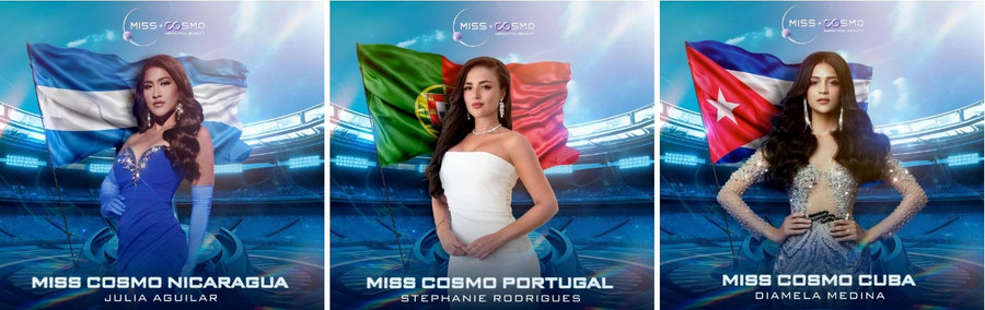 Julia Aguilar (Nicaragua) gây ấn tượng với vẻ đẹp khỏe khoắn, làn da bánh mật quyến rũ cùng hình thể nóng bỏng và câu chuyện nữ quyền truyền cảm hứng. Còn Stephanie Rodrigues của Bồ Đào Nha lại ghi điểm với sự duyên dáng, thanh lịch, bản lĩnh sân khấu và có niềm đam mê với nghệ thuật. Trong khi đó, Diamela Medina đến từ Cuba đang làm người mẫu, vũ công chuyên nghiệp tại Việt Nam Julia Aguilar (Nicaragua) gây ấn tượng với vẻ đẹp khỏe khoắn, làn da bánh mật quyến rũ cùng hình thể nóng bỏng và câu chuyện nữ quyền truyền cảm hứng. Còn Stephanie Rodrigues của Bồ Đào Nha lại ghi điểm với sự duyên dáng, thanh lịch, bản lĩnh sân khấu và có niềm đam mê với nghệ thuật. Trong khi đó, Diamela Medina đến từ Cuba đang làm người mẫu, vũ công chuyên nghiệp tại Việt Nam