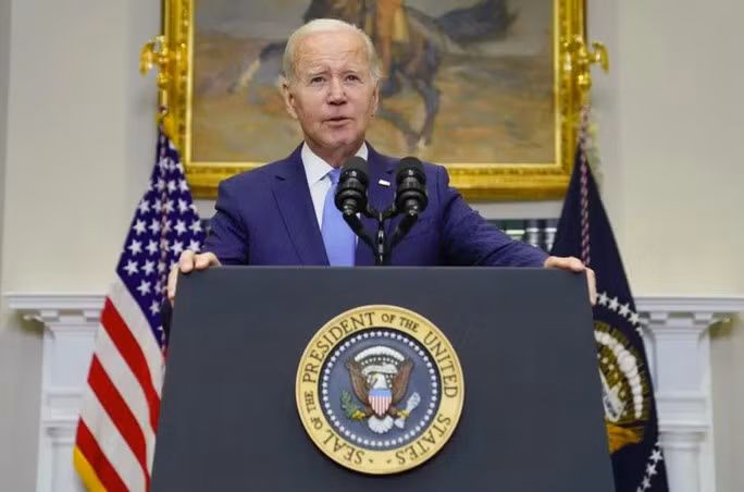 Tổng thống Joe Biden phát biểu tại Nhà Trắng, ngày 17-5. Ảnh: AP