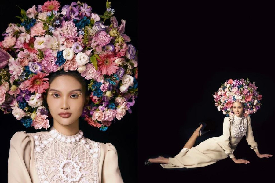 Bùi Tường Vân theo trend hoa cài mái tóc vì yêu mến nhan sắc Triệu Lệ Dĩnh Bùi Tường Vân theo trend hoa cài mái tóc vì yêu mến nhan sắc Triệu Lệ Dĩnh