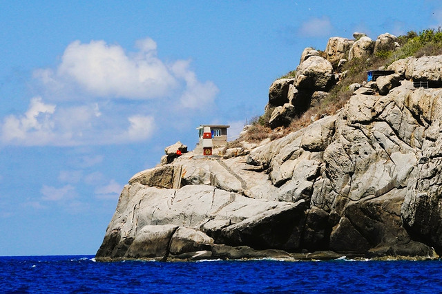 Mốc cơ sở A4 nhìn từ mặt biển, tháng 5.2024