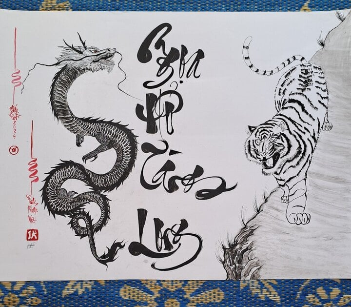 Cậu bé lớp 4 ở Đắk Lắk 'gây mê' trên TikTok nhờ tài vẽ tranh đẹp mê ly - 8