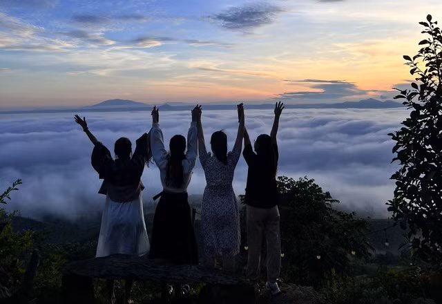 Núi Đại Bình là một trong những địa điểm "săn mây" yêu thích tại khu vực phía Nam tỉnh Lâm Đồng.