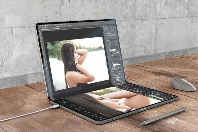 Một ý tưởng thiết kế MacBook màn hình gập mà Apple sắp ra mắt