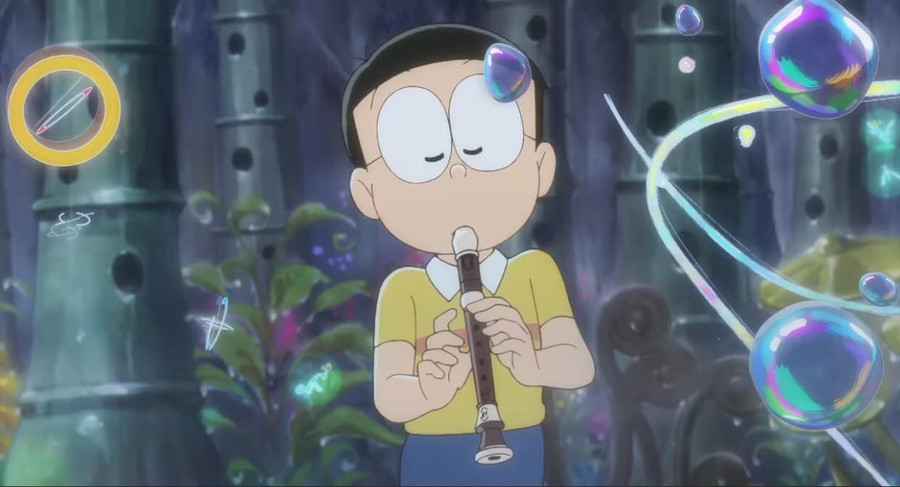 Hình ảnh trong phim hoạt hình Doraemon: Nobita và bản giao hưởng địa cầu.