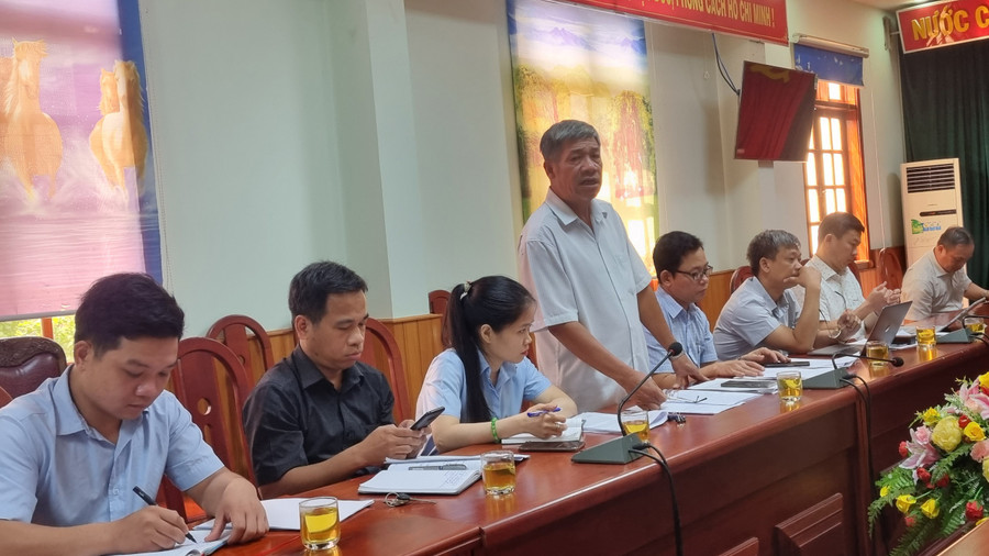 Ông Nguyễn Phúc-Phó Chánh Thanh tra tỉnh tham gia ý kiến tại buổi giám sát. Ảnh: Hà Phương Ông Nguyễn Phúc-Phó Chánh Thanh tra tỉnh tham gia ý kiến tại buổi giám sát. Ảnh: Hà Phương