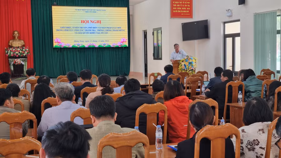 Quang cảnh Hội nghị tập huấn. Ảnh: H.P