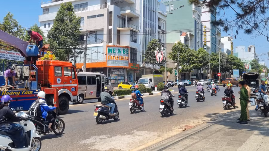 Hiện trường vụ tai nạn. Ảnh: K.P