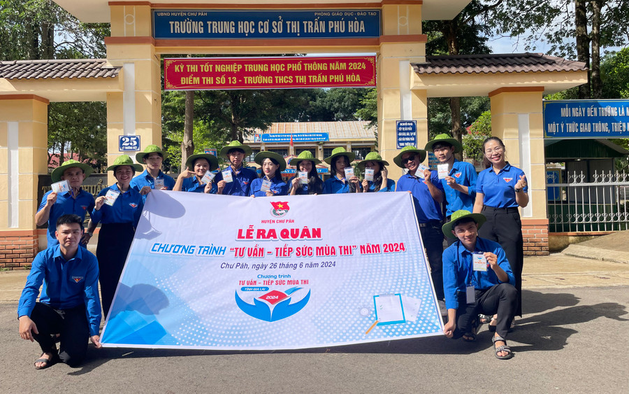 Quang cảnh lễ ra quân. Ảnh: V.Đ Quang cảnh lễ ra quân. Ảnh: V.Đ