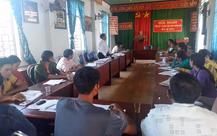 Phòng Giao dịch Ngân hàng Chính sách xã hội huyện Đức Cơ triển khai có hiệu quả hoạt động tín dụng chính sách trên địa bàn. Ảnh: Hà Phương