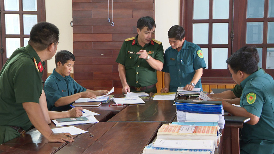 Quang cảnh buổi kiểm tra. Ảnh: V.Đ