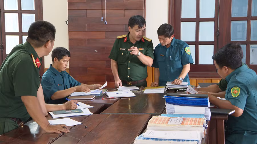 Quang cảnh buổi kiểm tra. Ảnh: V.Đ