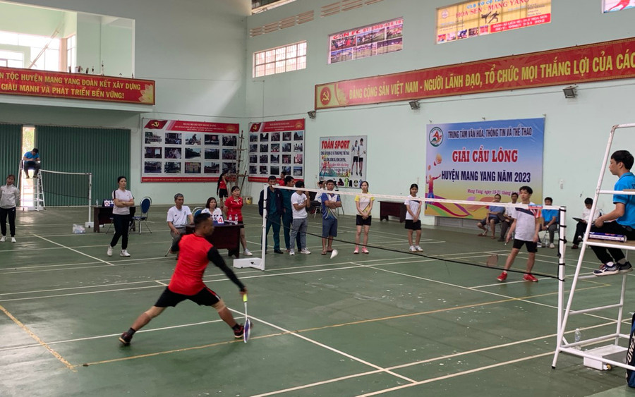 Các vận động viên tham gia thi đấu tại giải. Ảnh: Kim Ngọc