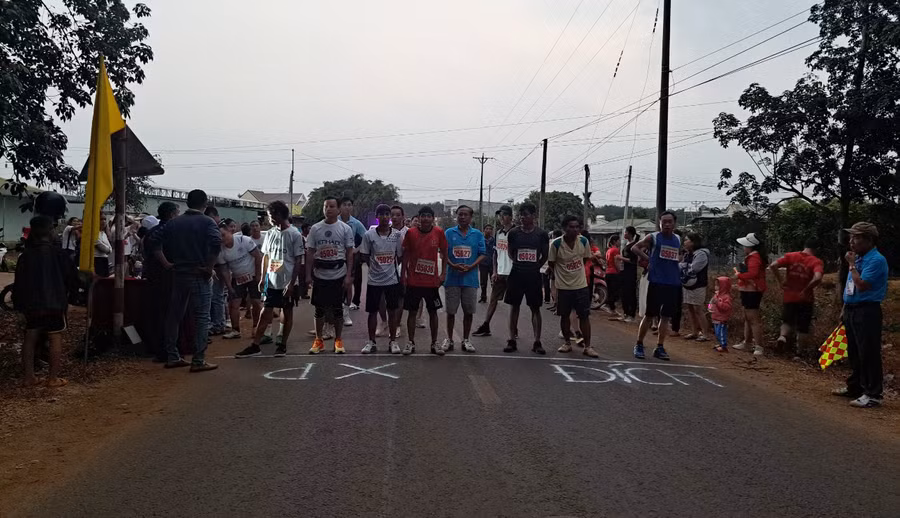 Đông đảo các VĐV tham gia tại giải. Ảnh: H.P