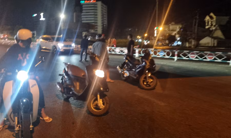 Hiện trường vụ tai nạn. Ảnh: K.P