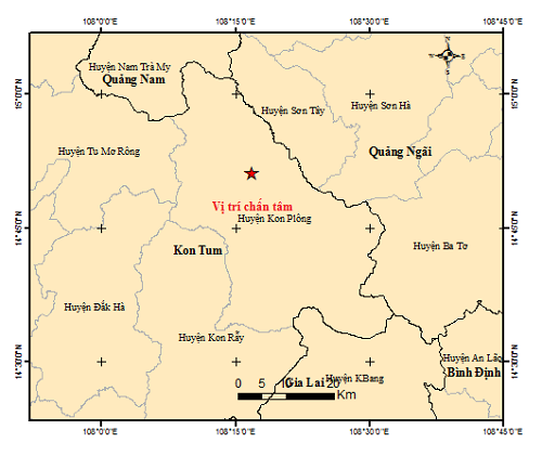 Từ đầu năm 2024 đến nay, tại khu vực huyện Kon Plông, tỉnh Kon Tum đã ghi nhận 17 trận động đất Từ đầu năm 2024 đến nay, tại khu vực huyện Kon Plông, tỉnh Kon Tum đã ghi nhận 17 trận động đất