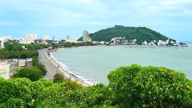 Khu vực Bãi Trước, nơi tổ chức bắn pháo hoa trong đêm giao thừa