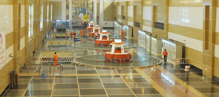 Gian máy ngầm Nhà máy thủy điện Ialy. Ảnh. Đ.Y Gian máy ngầm Nhà máy thủy điện Ialy. Ảnh. Đ.Y