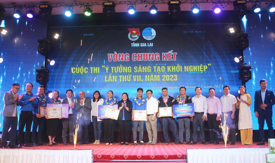 Cuộc thi Ý tưởng sáng tạo khởi nghiệp do Tỉnh Đoàn-Hội LHTN Việt Nam tỉnh tổ chức hàng năm tạo cơ hội kết nối khởi nghiệp cho các bạn trẻ. Ảnh: M.N