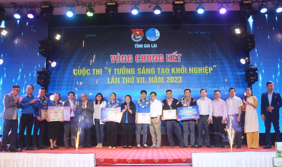 Cuộc thi Ý tưởng sáng tạo khởi nghiệp do Tỉnh Đoàn-Hội LHTN Việt Nam tỉnh tổ chức hàng năm tạo cơ hội kết nối khởi nghiệp cho các bạn trẻ. Ảnh: M.N
