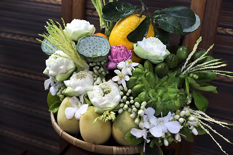 Mâm ngũ quả. Ảnh: Lê Phú/Báo Tin Tức