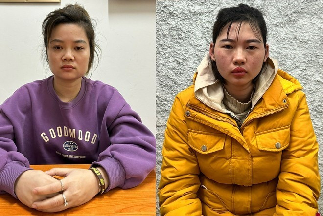 Hai bảo mẫu vụ bạo hành trẻ 17 tháng tuổi cho biết hành vi bạo hành là để "rèn vào quy củ của lớp". Ảnh: Công an cung cấp Hai bảo mẫu vụ bạo hành trẻ 17 tháng tuổi cho biết hành vi bạo hành là để "rèn vào quy củ của lớp". Ảnh: Công an cung cấp