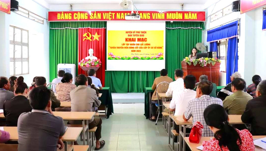 Quang cảnh lớp tập huấn. Ảnh: Kỳ Anh