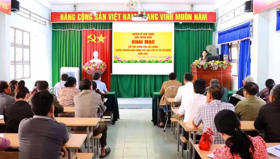 Quang cảnh lớp tập huấn. Ảnh: Kỳ Anh